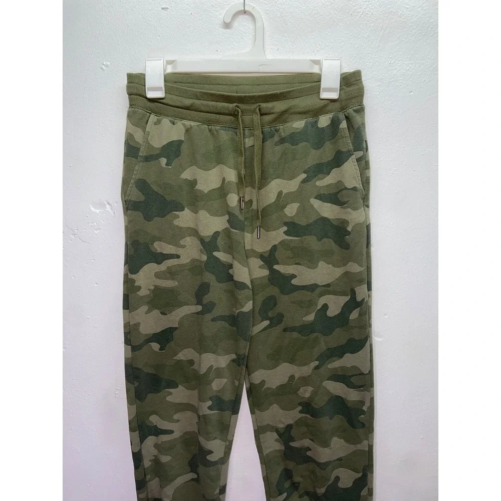 Old Navy Camo Sweatshirt Joggers Matching Set Green Camouflage Women's S Tall